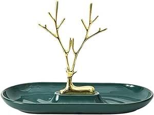 Key Bowl Entryway Tray with Gold Tree-Shaped Jewelry Organizer Tray Multifunctional Ornaments Decor Key Frame Jewelry Phone Coin Change Watches and Candy Holder Stand (Size : Style a)