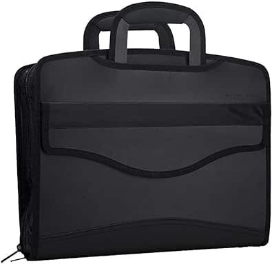 Business Document Bag Messenger Work Briefcase Waterproof Fabric Expanding File Folder Tote Travel Portfolio Document Holder