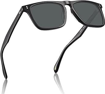 CARFIA Acetate Polarized Sunglasses for Men UV Protection Fashion Retro Cool Sun Glasses Driving Fishing Golf Eyewear