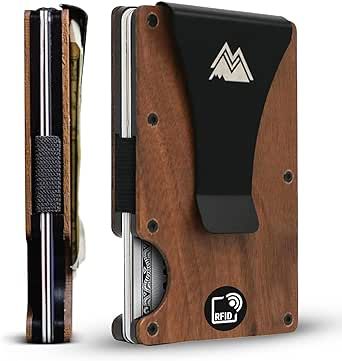 Mountain Voyage Minimalist Wallet for Men - Slim RFID Wallet I Scratch Resistant, Credit Card Holder & Money Clip, Easily Removable Money & Cards, Mens Wallets