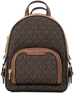 Michael Kors Jaycee XS Mini Convertible Backpack MK Signature Crossbody (Brown)