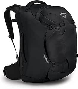 Osprey Women's Fairview 55L Travel Backpack, Black