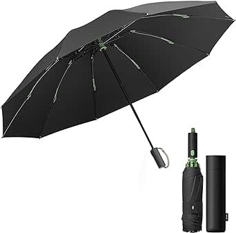 BENEUNDER 45 Inch Travel Umbrella for Rain, Fodable Compact Umbrella Lightweight, Travel Umbrella for backpack, Compact Umbrella for Rain and Wind, Mini Umbrella