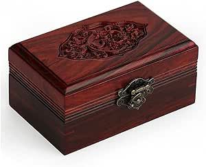 Jewelry Boxes Handmade Decorative Wooden Jewelry Box Jewelry Organizer Keepsake Box Treasure Chest Trinket Holder Watch Box Storage Box Home Accessories