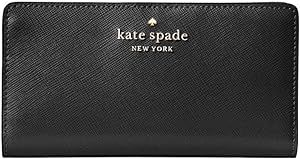 Kate Spade Wallet for Women Madison Large Slim Bifold Wallet, Black001