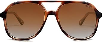 SOJOS Retro Polarized Aviator Sunglasses for Women Men Classic 70s Vintage Trendy Square Oversized Aviators