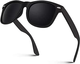 Sunier Polarized Sunglasses Men 80's Retro Classic Square Frame Driving Fishing Mens Women Sunglasses SR003
