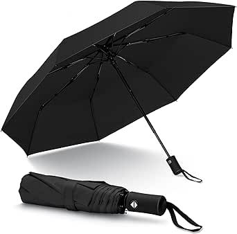 NINEMAX 2 Pack Travel Umbrella Compact Small, Windproof, Portable, Automatic Open Close, Light Weight, Folding Umbrellas for Rain