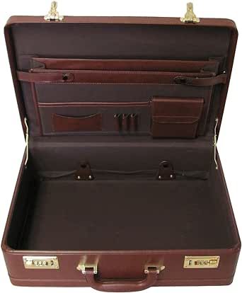 Amerilether Large Expandable Faux Leather Attache Case (#2894-89)