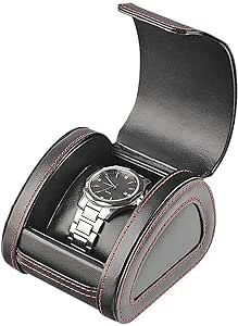 1 Grid Single Watch Box PU Leather Bracket Holder Watch Box for Business Travel Storage Men Women Watch Display Boxes