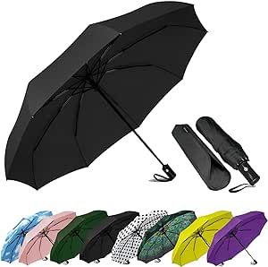 SIEPASA Windproof Travel Compact Umbrella-Automatic Umbrellas for Rain-Compact Folding Umbrella, Travel Umbrella Compact, Small Portable Windproof Umbrellas for Men Women Teenage.