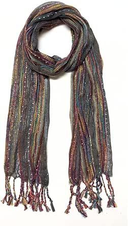 Humble Hilo Multi-Colored Scarf/Shawl for Women Lightweight Head or Neck Scarf