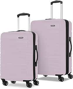 Samsonite Evolve SE Hardside Expandable Luggage with Double Spinner Wheels, Soft Lilac, 2-Piece Set (20/24)