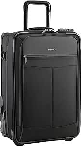 Bonioka Rolling Garment Bag with Wheels, Garment Bags with Built-in TSA Lock, 22 Inch Travel Garment Bag Suitcase Luggage 2 in 1 for Business Travel Essentials Black