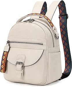 KL928 Small Daypack Backpack Purse for Women Fashion Shoulder Backpack Handbags (Light Gray)