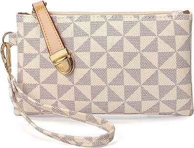 Women's Wristlet Handbags Clutch Purse Leather Cell Phone Wallet Handbag Credit Card Holder with Wrist Strap
