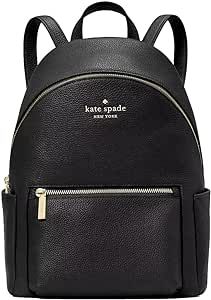 Kate Spade Leila Pebbled Leather Medium Dome Backpack Bag Black