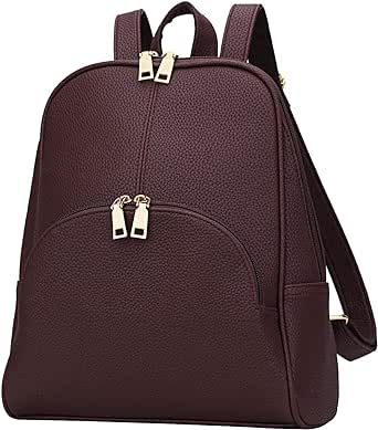 KKXIU Women Backpack Purse Casual daypacks for ladies Synthetic Leather Shoulder Bag