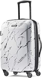 American Tourister Moonlight Hardside Expandable Luggage with Spinner Wheels, Marble, Carry-On 21-Inch