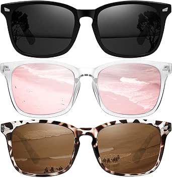 Ougenni Sunglasses Womens Trendy Classic Retro Style Polarized Sunglasses for Women and Men UV Protection