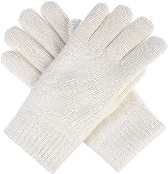 Be Your Own Style BYOS Winter Women's Toasty Warm Plush Fleece Lined Knit Gloves in Solid & Glitter