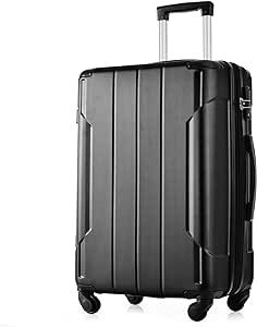 Merax Suit Case Expandable Spinner Luggage with TSA and Reinforced Corners, Lightweight Carry On Luggage 20" 24" 28" Suitcases (24 inch, Black) …