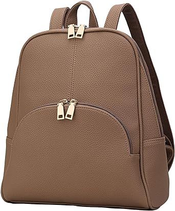 KKXIU Women Backpack Purse Casual daypacks for ladies Synthetic Leather Shoulder Bag