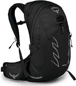 Osprey Talon 22L Men's Hiking Backpack with Hipbelt, Stealth Black, L/XL