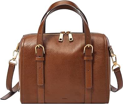 Fossil Women's Carlie Leather Satchel Purse Handbag for Women