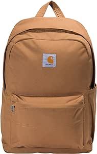 Carhartt 21l Classic Daypack, Durable Water-Resistant Pack with Laptop Sleeve, Brown, One Size