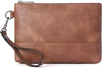 CLUCI Womens Wallet Large Capacity Leather Wristlet Clutch Zipper Purse Slim Ladies Travel Credit Card Holder Phone Organizer