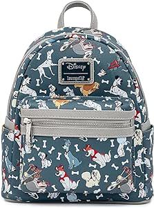 Loungefly Disney Dogs Mini-Backpack Handbag All Over Print Lady Tramp Dalmatians