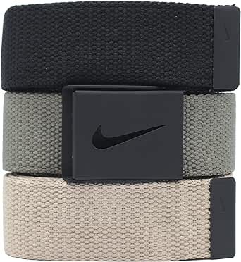 Nike Men's SG Silver-Tone Buckle with Three Interchangeable Belt Straps