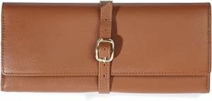 Leatherology Cognac Buckled Jewelry Roll