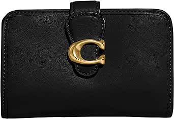 Coach Women's Smooth Leather Tabby Medium Wallet, B4/Black, One Size