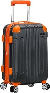 Rockland London Hardside Spinner Wheel Luggage, Charcoal, Carry-On 20-Inch