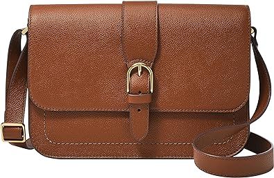 Fossil Women's Zoey Leather Large or Small Flap Crossbody Purse Handbag For Women