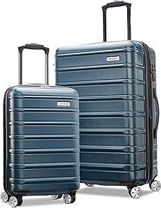 Samsonite Omni 2 Hardside Expandable Luggage with Spinner Wheels, 2-Piece Set (20/24), Teal