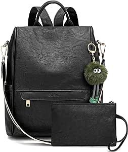 Love Deliver Backpack Purse for Women Leather Fashion Designer Ladies Shoulder Bags Travel Backpacks With Wristlets