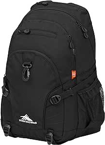 High Sierra Loop Backpack, Travel, or Work Bookbag with tablet sleeve, One Size, Black